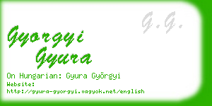 gyorgyi gyura business card